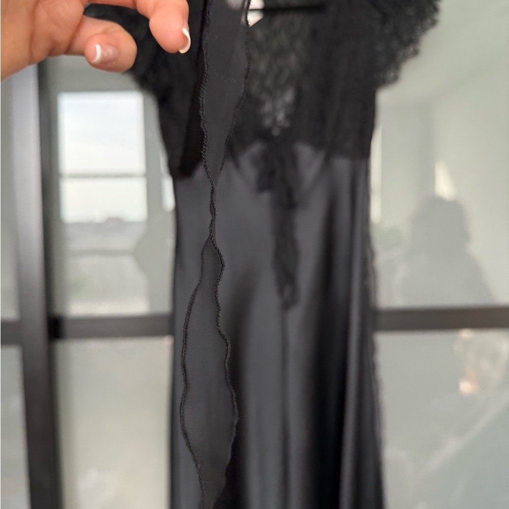 Christian Dior black satin nightgown - Picture 12 of 12